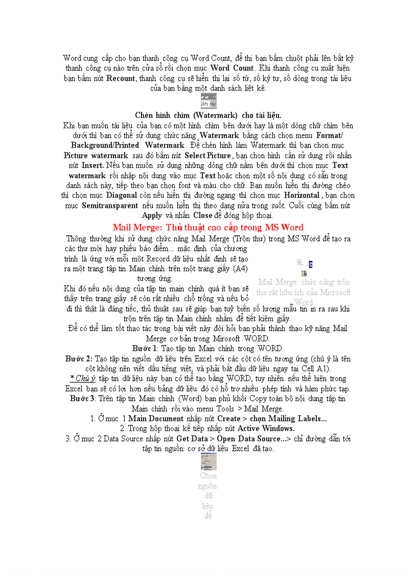 image for page Thủ thuật Powerpoint 2003 CÁC THỦ THUẬT VỀ MS WORD