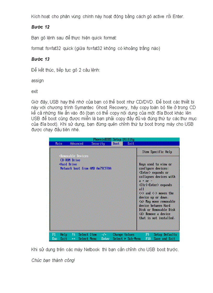 image for page Thủ thuật tạo file Ghost bằng thẻ nhớ hoặc USB