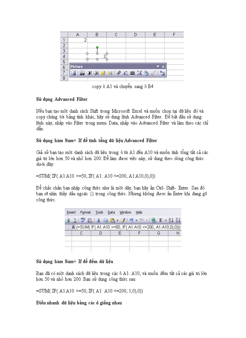 image for page Thủ thuật trong excel
