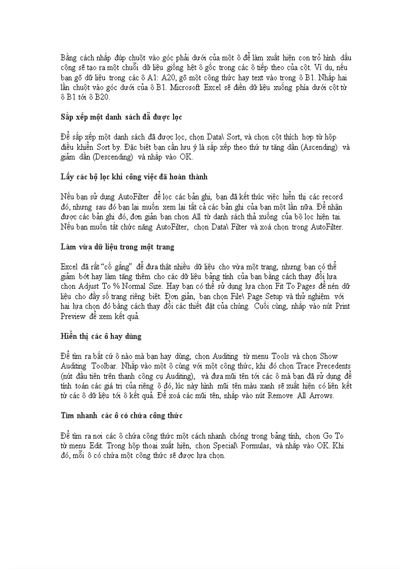 image for page Thủ thuật trong excel