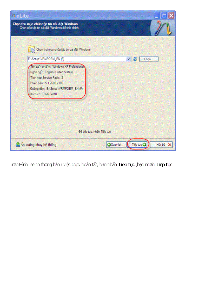 image for page Tích hợp Driver để cài win XP cho máy xách tay
