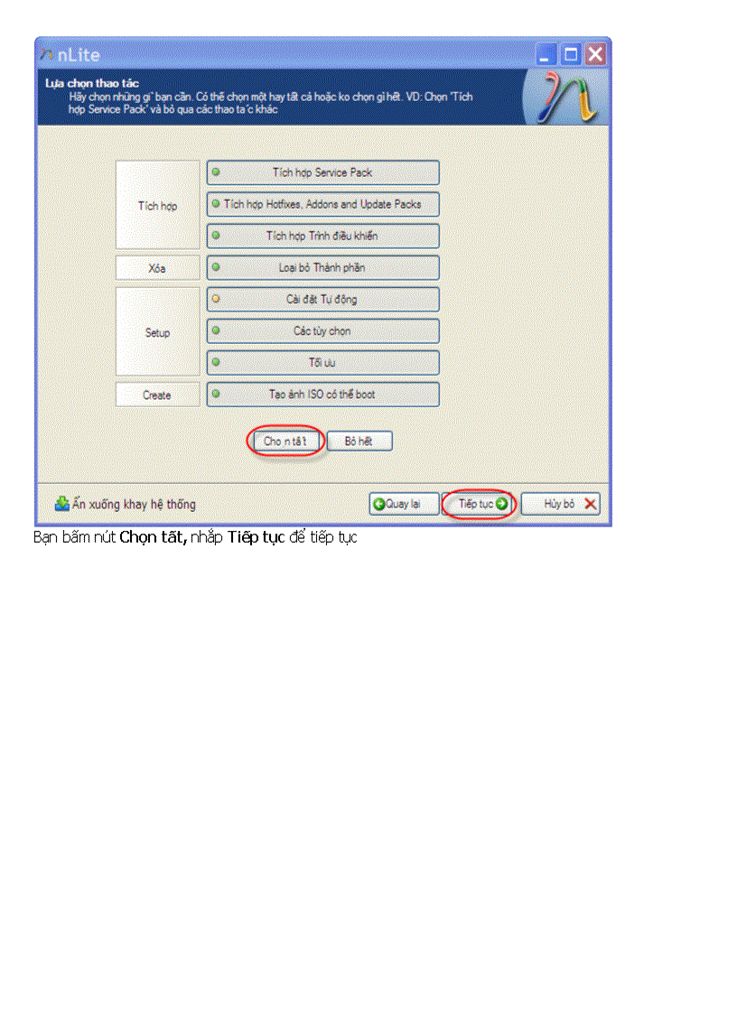 image for page Tích hợp Driver để cài win XP cho máy xách tay