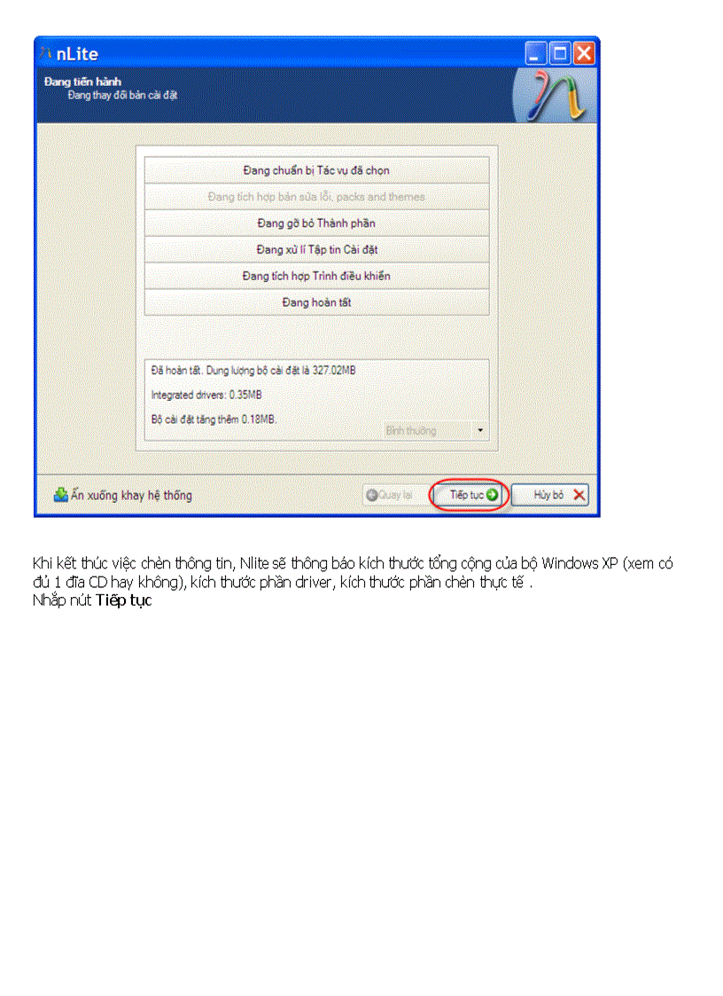 image for page Tích hợp Driver để cài win XP cho máy xách tay