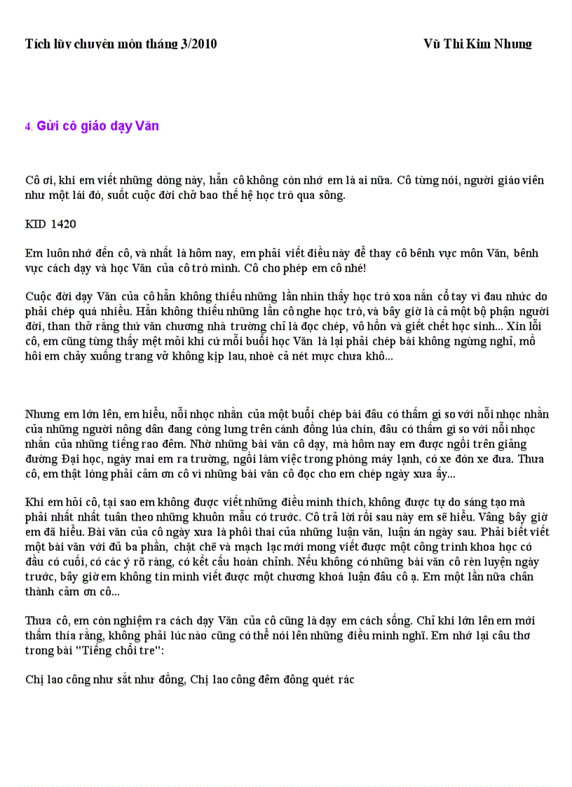 image for page Tích lũy chuyên môn tháng 3 2010