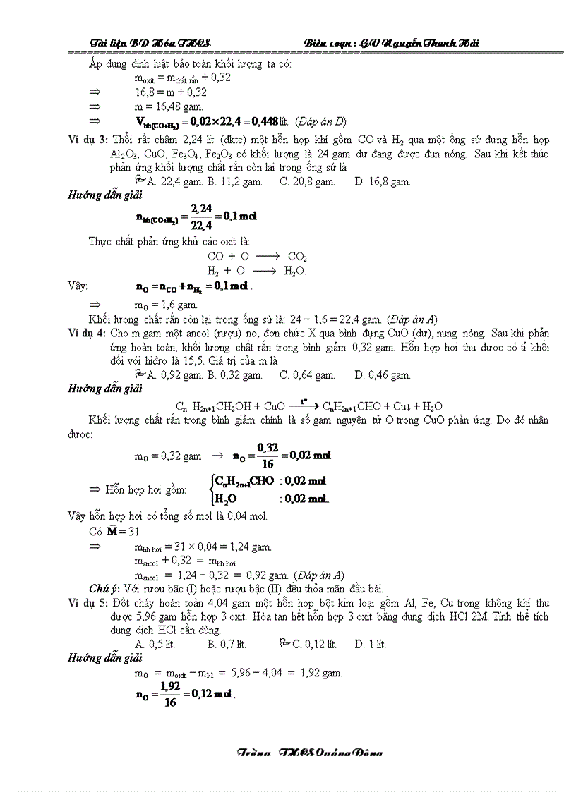 image for page Tích lũy tháng 9 tuần 4 PP áp dụng ĐLBT nguyên tố trong giải toán hóa học