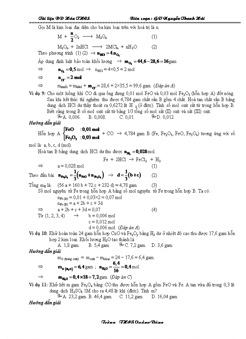image for page Tích lũy tháng 9 tuần 4 PP áp dụng ĐLBT nguyên tố trong giải toán hóa học