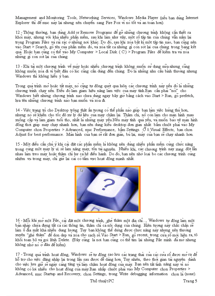 image for page Tiện ích và thủ thuật sử dụng máy tính