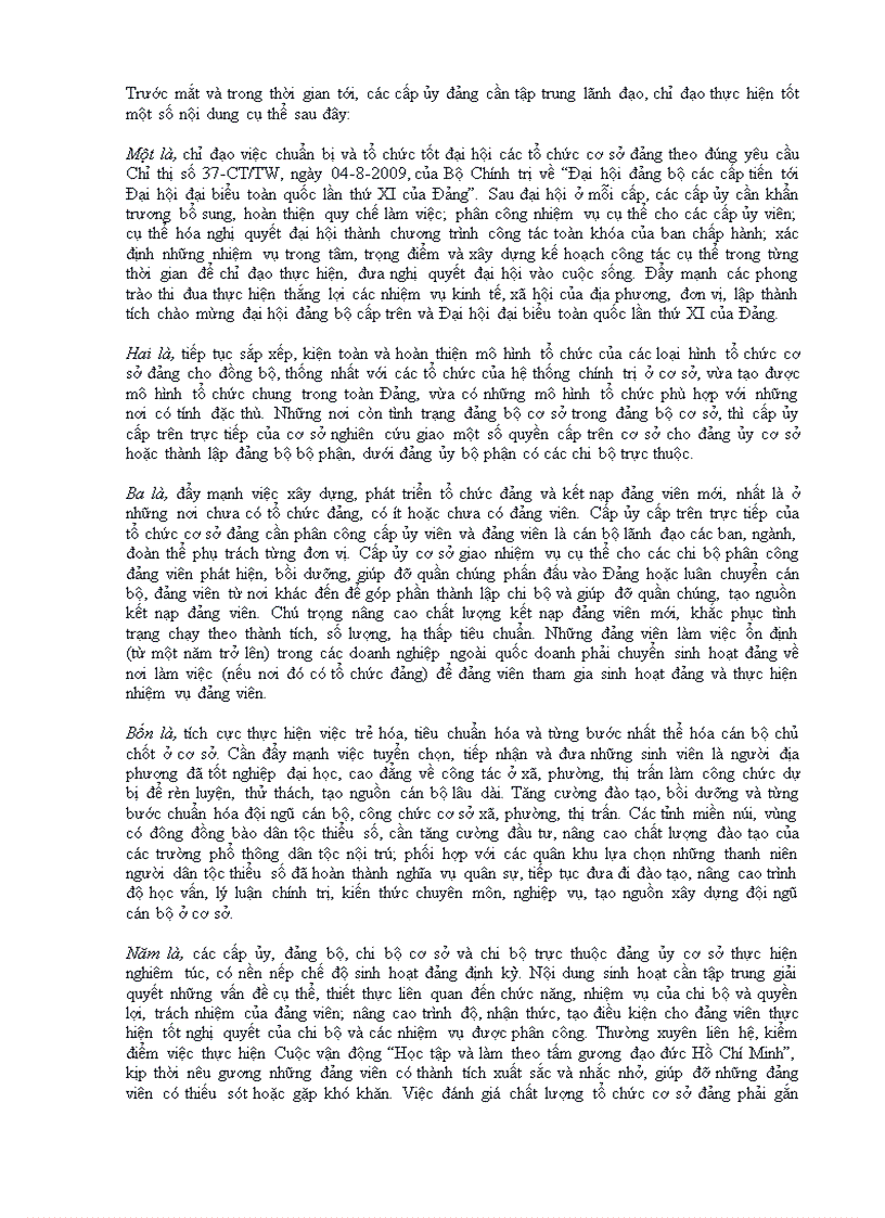 image for page Tiếp tục tổ chức cơ sở đảng trong sạch