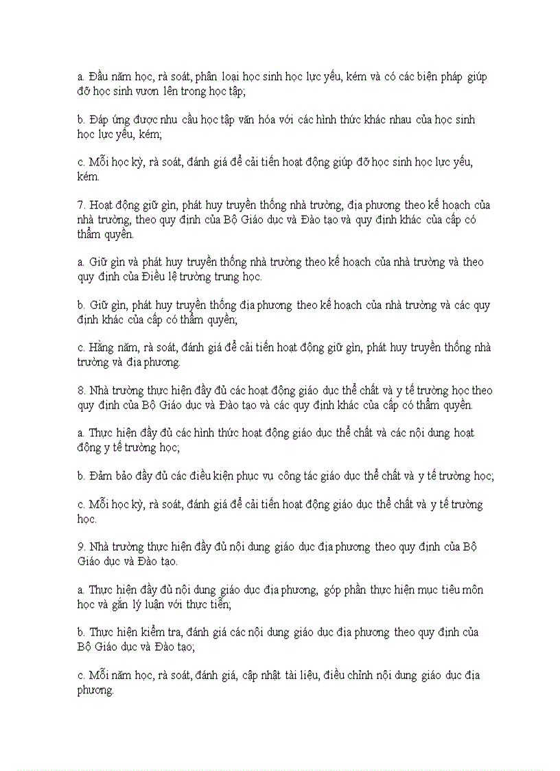 image for page Tiêu chuẩn đánh giá chất lượng giáo dục trường trung học cơ sở