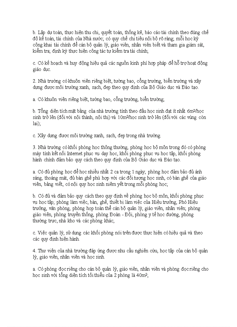 image for page Tiêu chuẩn đánh giá chất lượng giáo dục trường trung học cơ sở