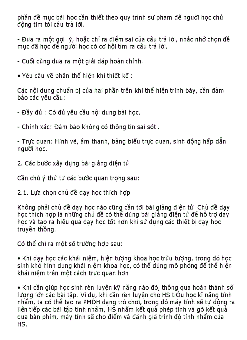 image for page Tiêu chuẩn đánh giá một tiết dạy có ứng dụng cntt