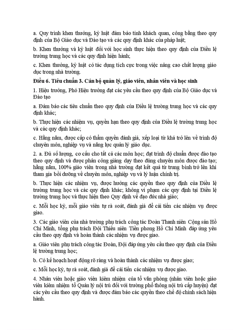 image for page Tiêu chuẩn đánh giá