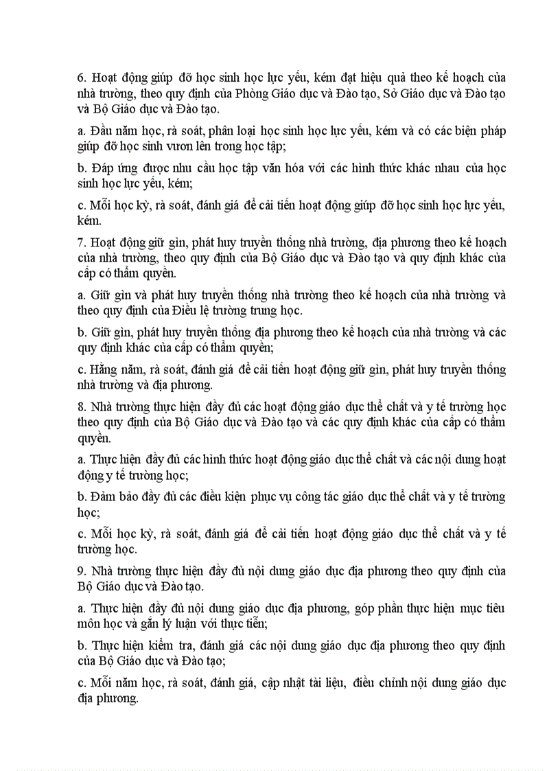 image for page Tiêu chuẩn đánh giá