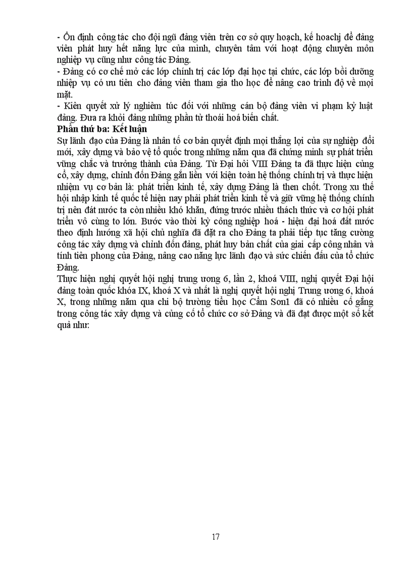 image for page Tiểu luận Xây dựng Đảng