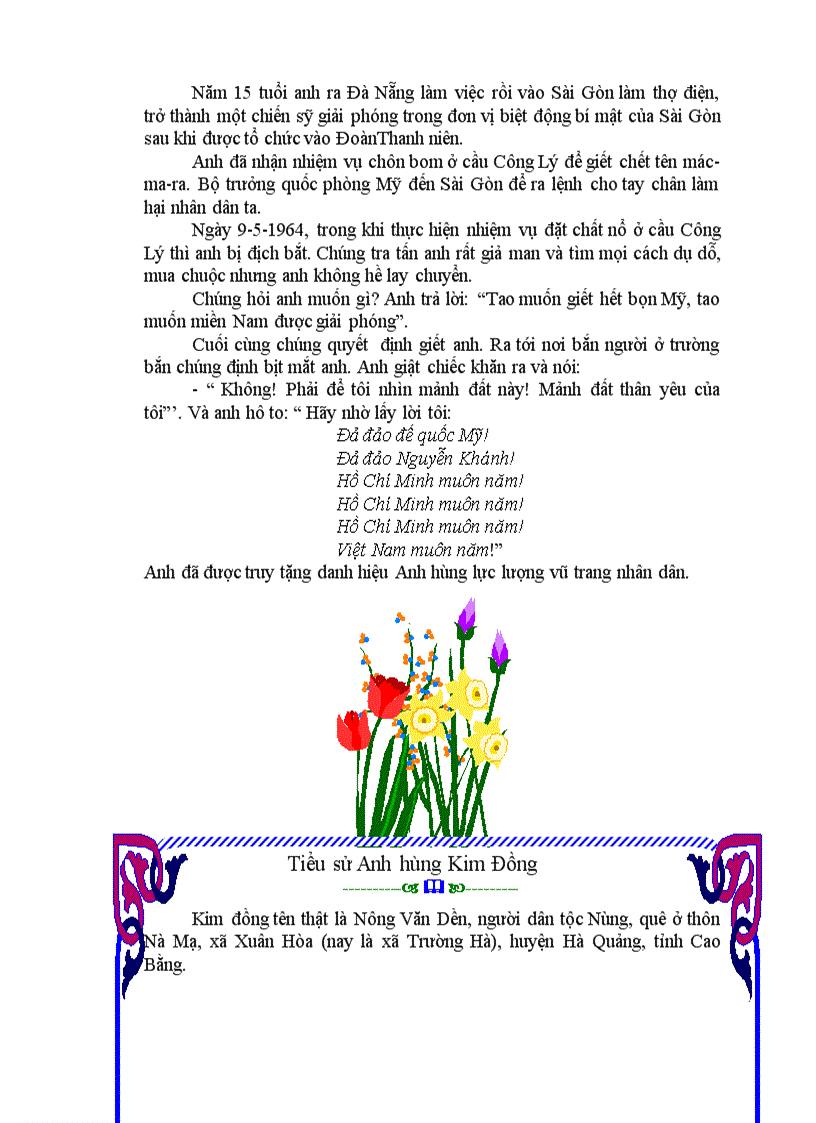 image for page Tiểu sử các anh hùng nhỏ tuổi