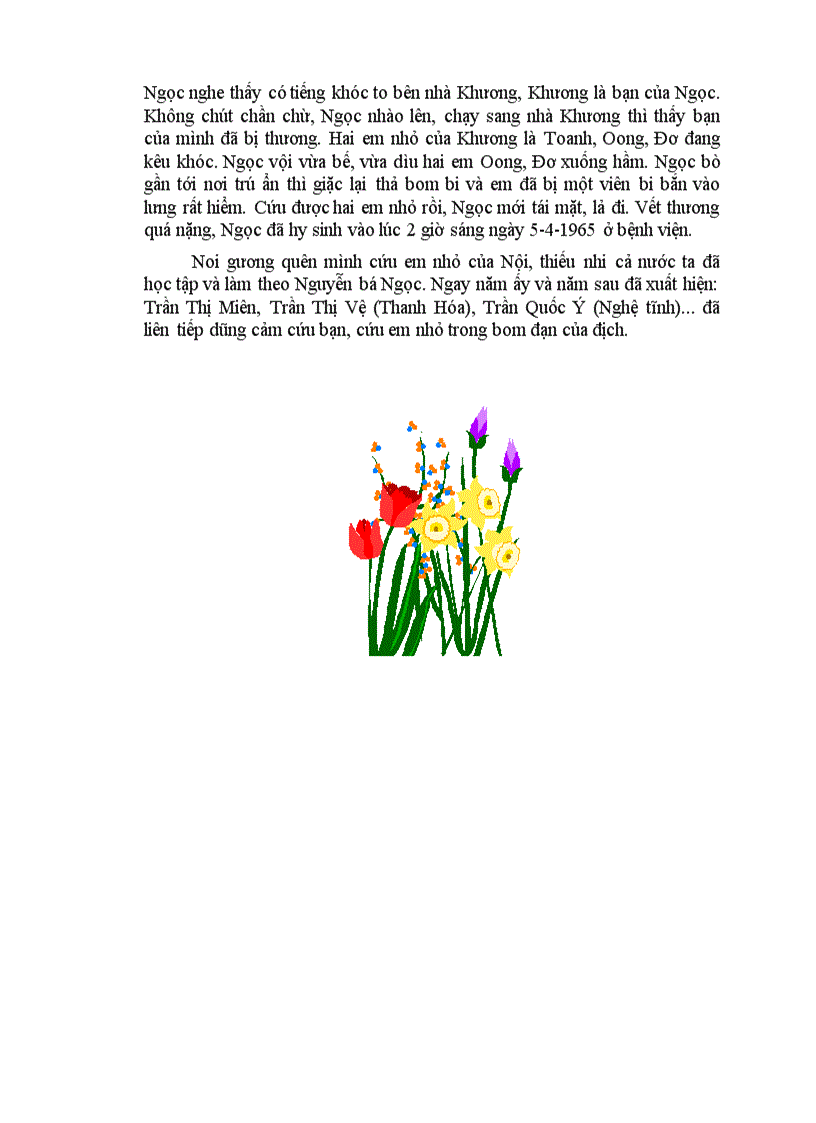 image for page Tiểu sử các anh hùng nhỏ tuổi