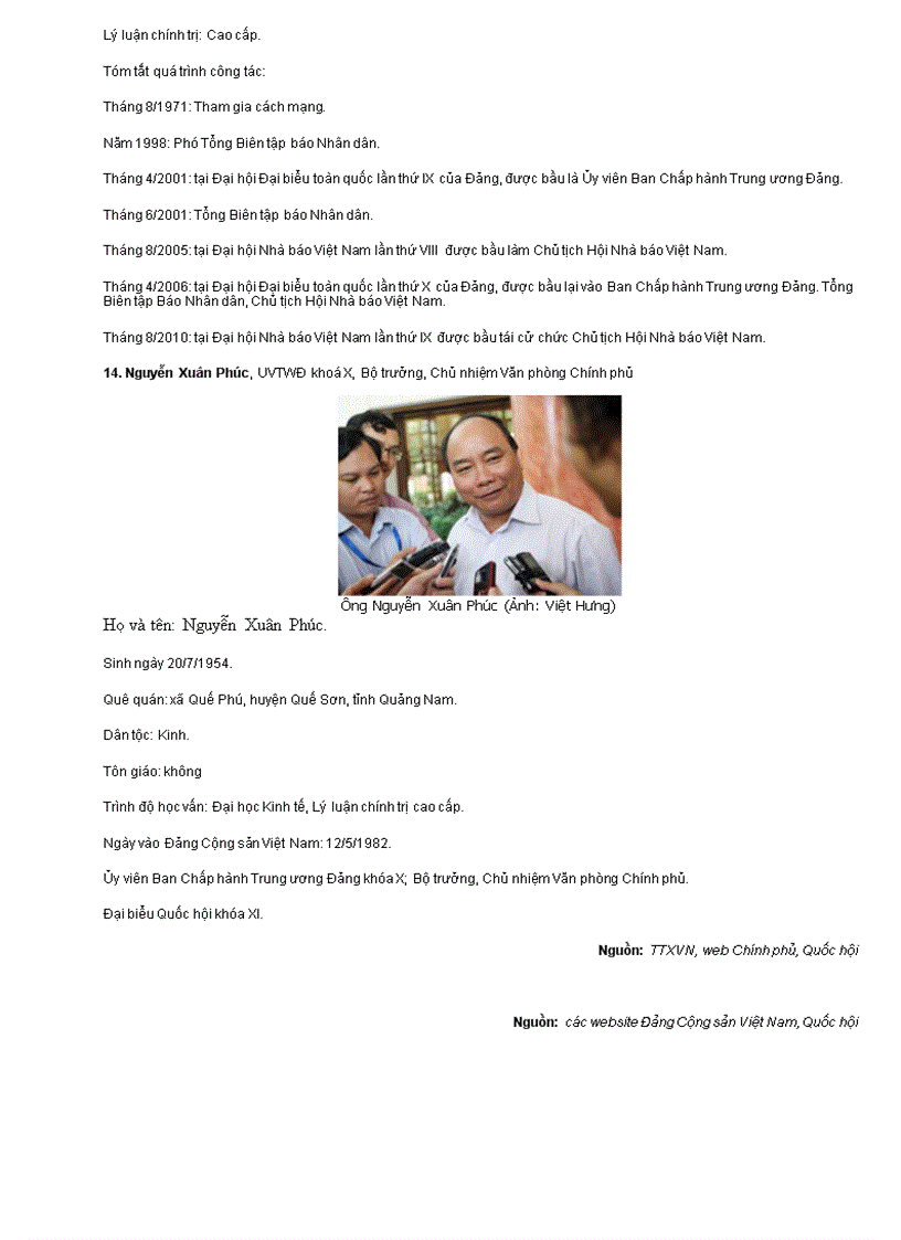 image for page Tiểu sử Tân Tổng bí thư Nguyễn Phú Trọng