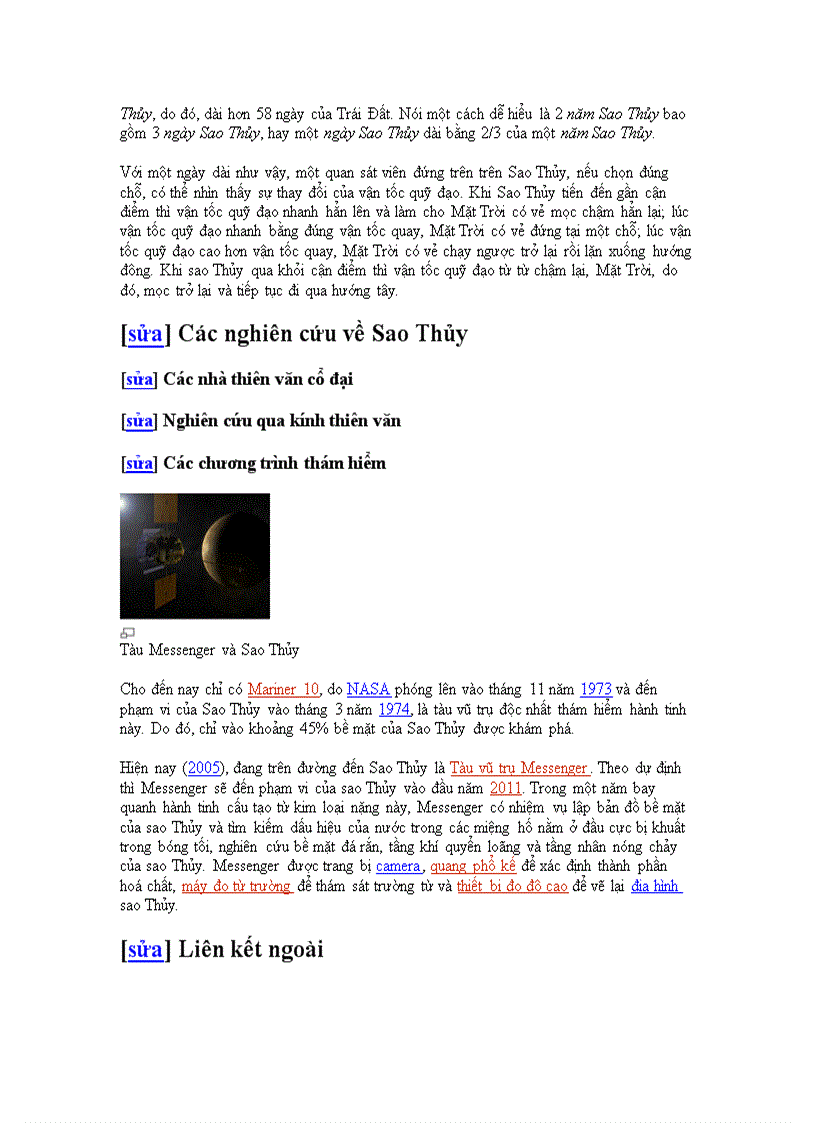 image for page Tìm hiểu chi tiết về sao Thuỷ