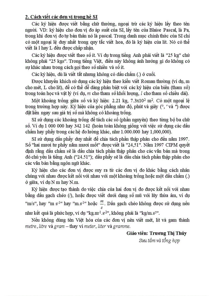 image for page Tìm hiểu về hệ SI