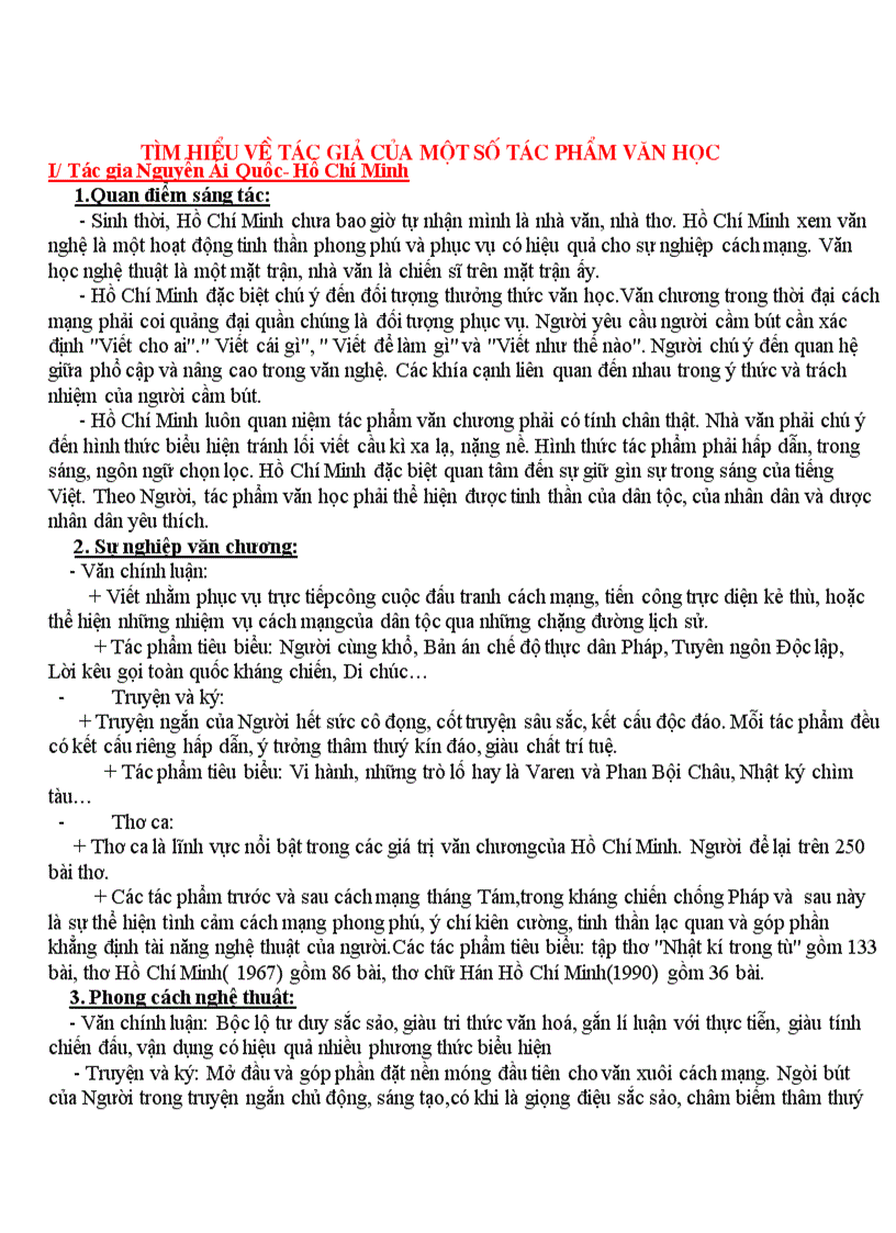 image for page Tìm hiểu về tg của một số tp tiêu biểu