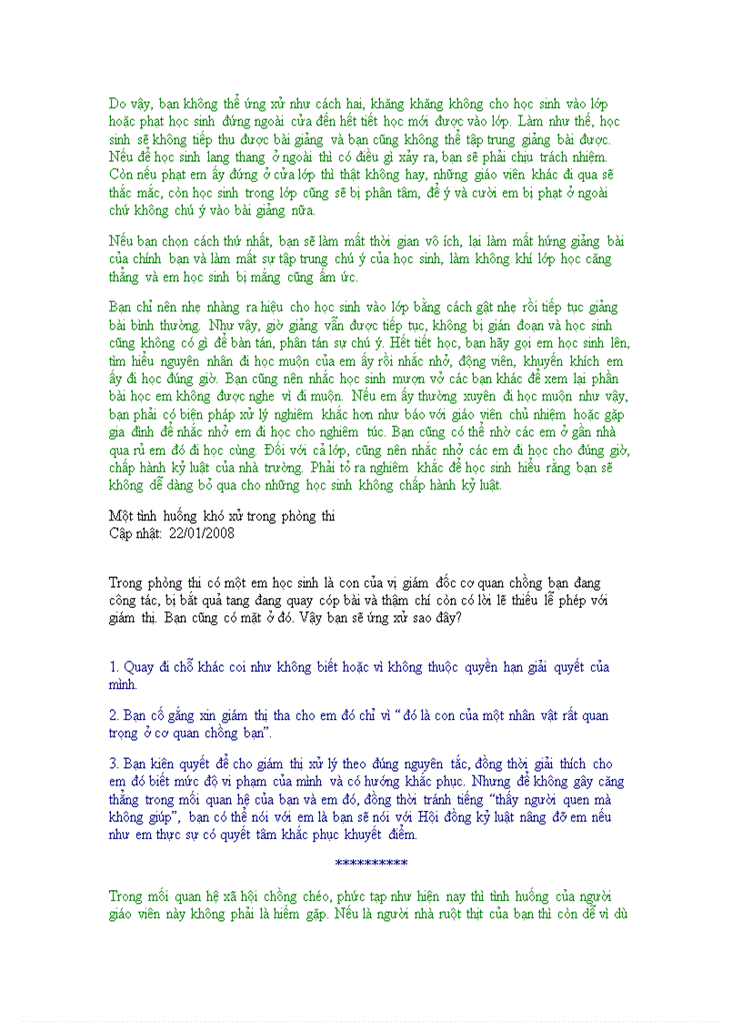 image for page Tinh huong su pham va cach xu ly kha hay