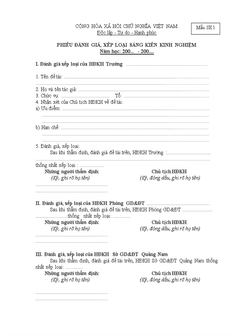 image for page Tiêu chuẩn đánh giá SKKN 1