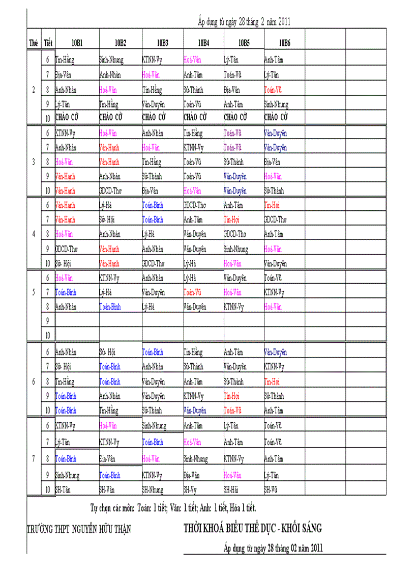 image for page TKB áp dụng từ ngày 28 tháng 2