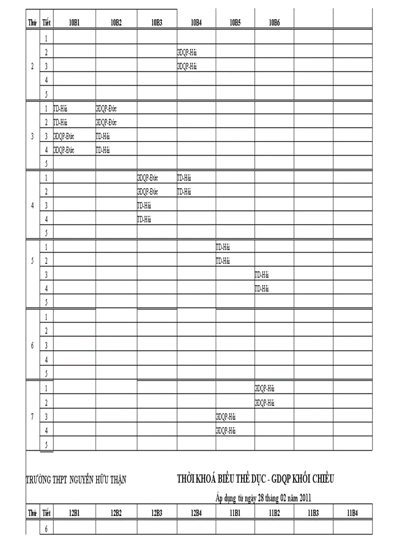 image for page TKB áp dụng từ ngày 28 tháng 2