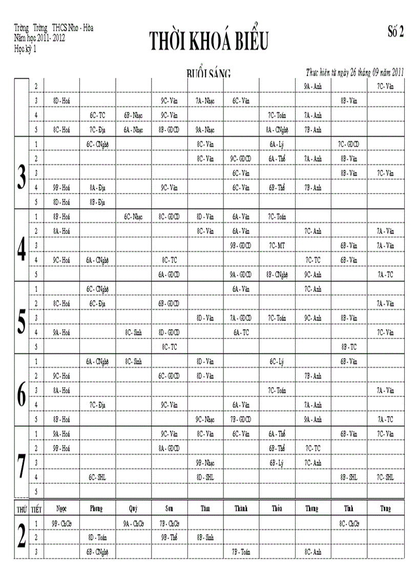 image for page TKB Theo GV Đợt 2