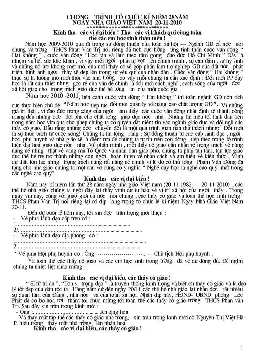 image for page Tổ chức 20 11 hay