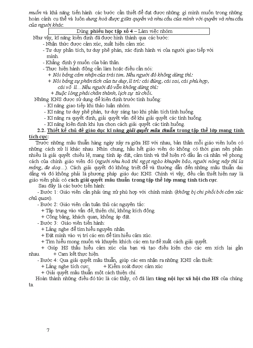 image for page Tổ chức giáo dục kĩ năng sống cho học sinh THCS