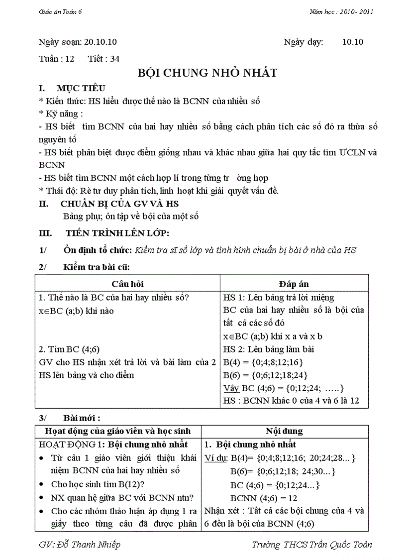 image for page Toan 6 tuan 12 13