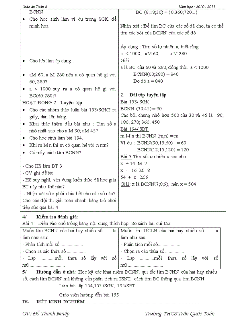 image for page Toan 6 tuan 12 13