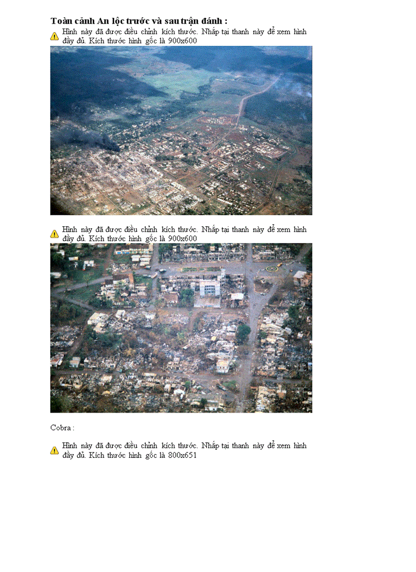 Toàn cảnh An Lộc Bình Long trước và sau trận đánh năm 1972