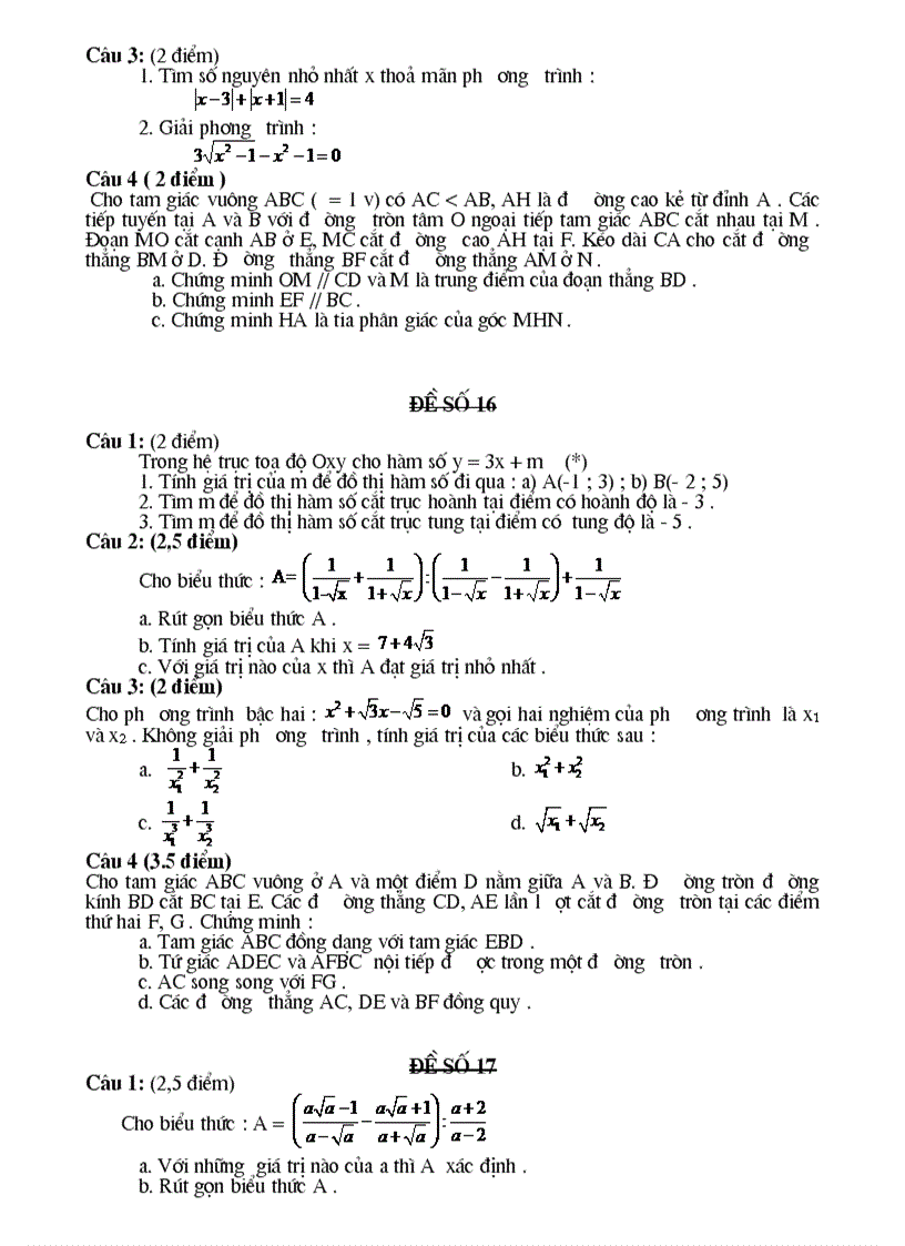 image for page Tổng hợp 200 đề thi vào thpt