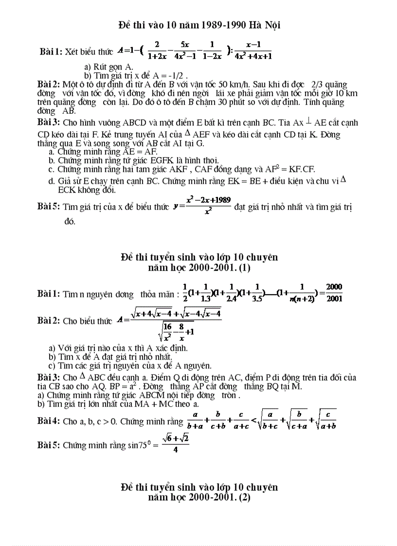 image for page Tổng hợp 200 đề thi vào thpt