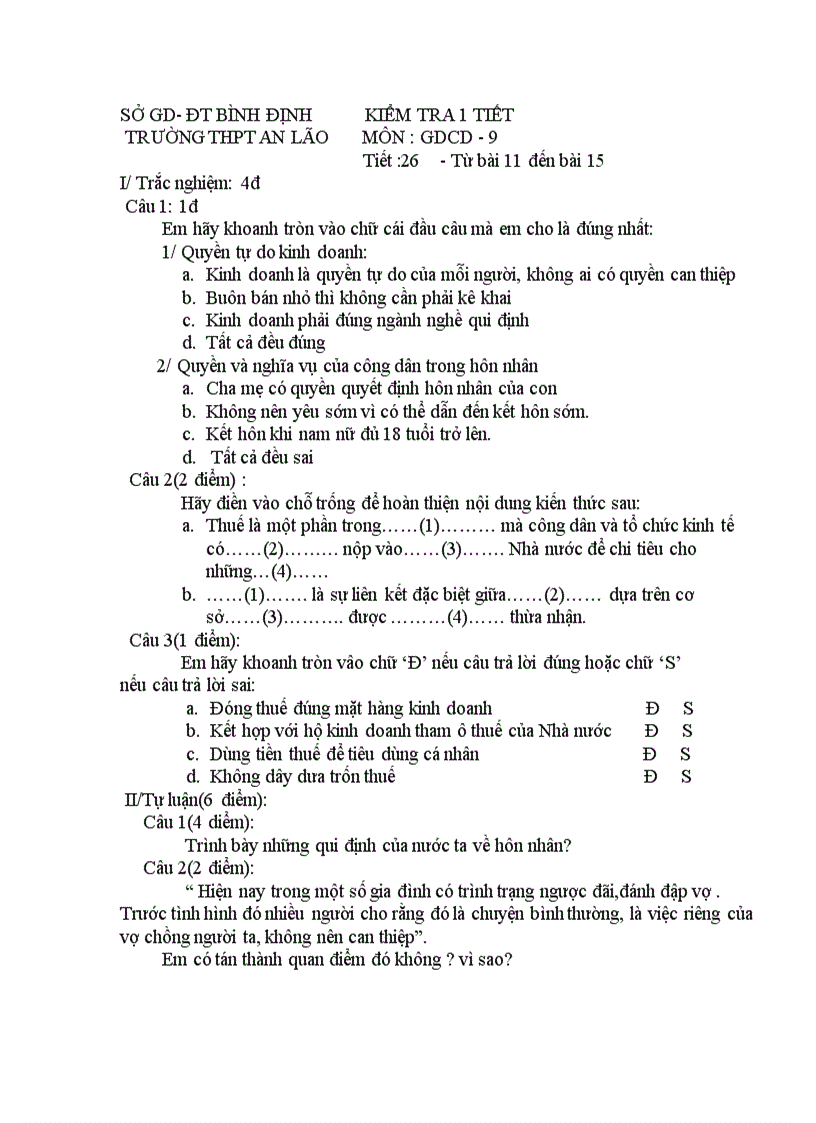 image for page Tổng hợp đề KT GDCD 9