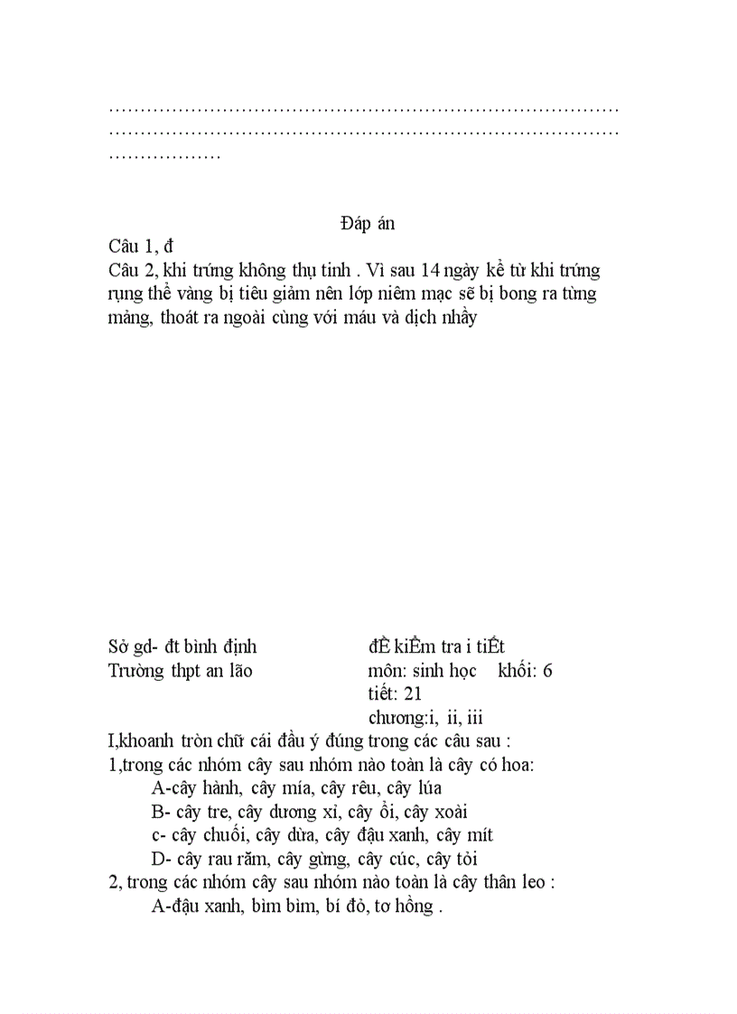 image for page Tổng hợp đề KT sinh 8