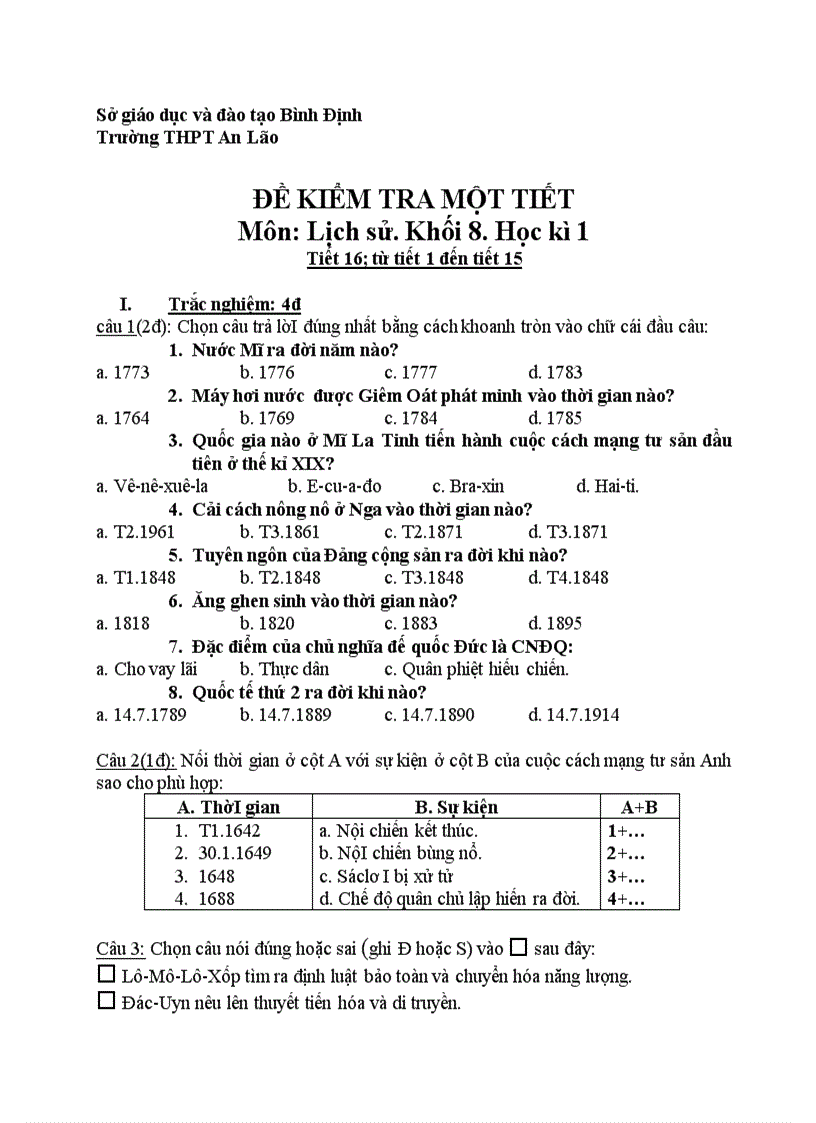 image for page Tổng hợp đề KT sử cấp II