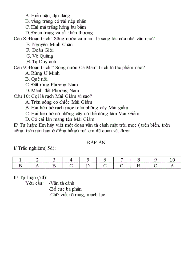 image for page Tổng hợp đề KT văn 6