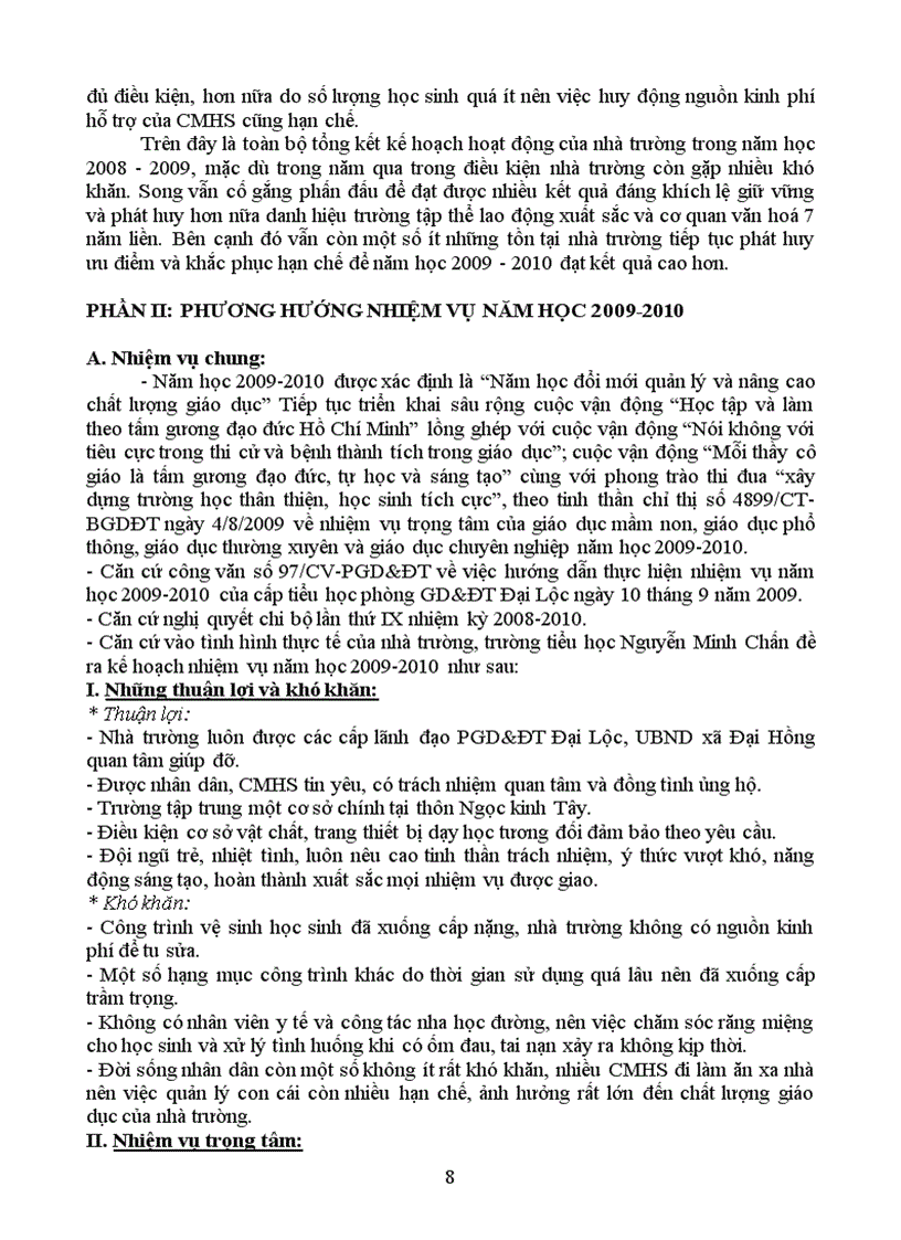 image for page Tong ket nam hoc 08 09 phuong huong nam hoc 09 10