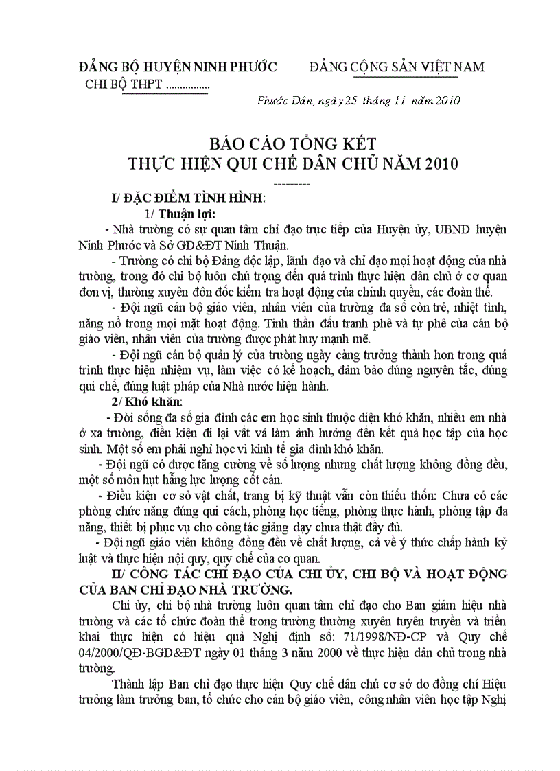 image for page Tổng kết QCDC 2010