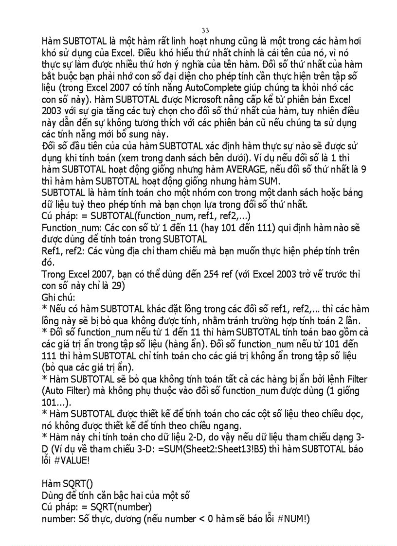 image for page Tổng quan các hàm Excel