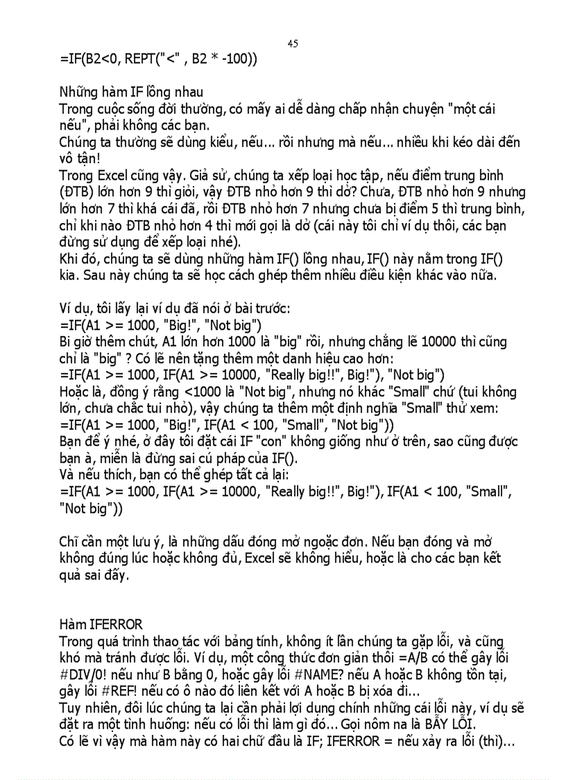 image for page Tổng quan các hàm Excel