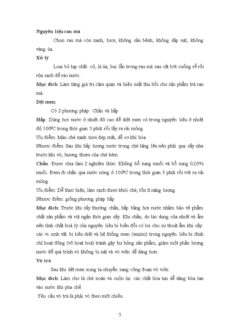 image for page Trà rau má và cách chế biến