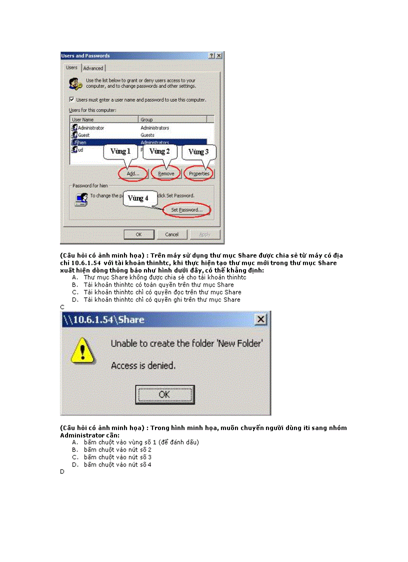 image for page Trắc nghiệm về mạng MT và Internet