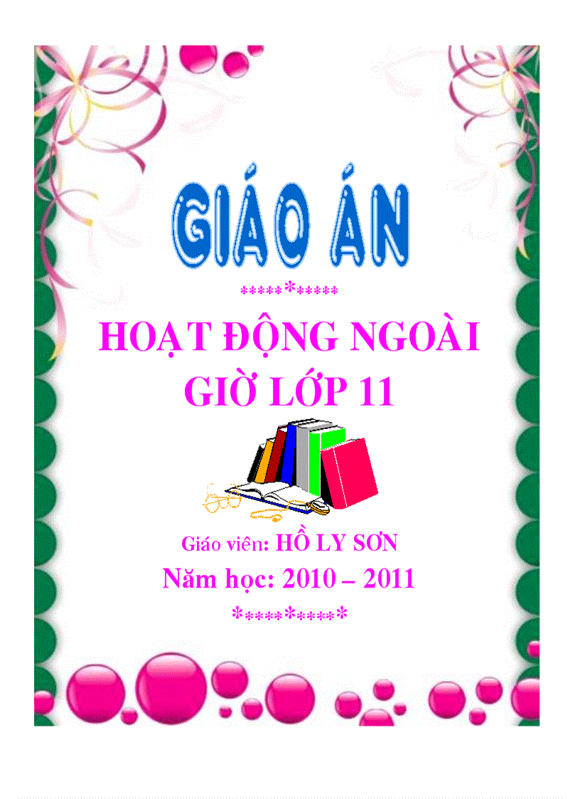 image for page Trang trí giao an