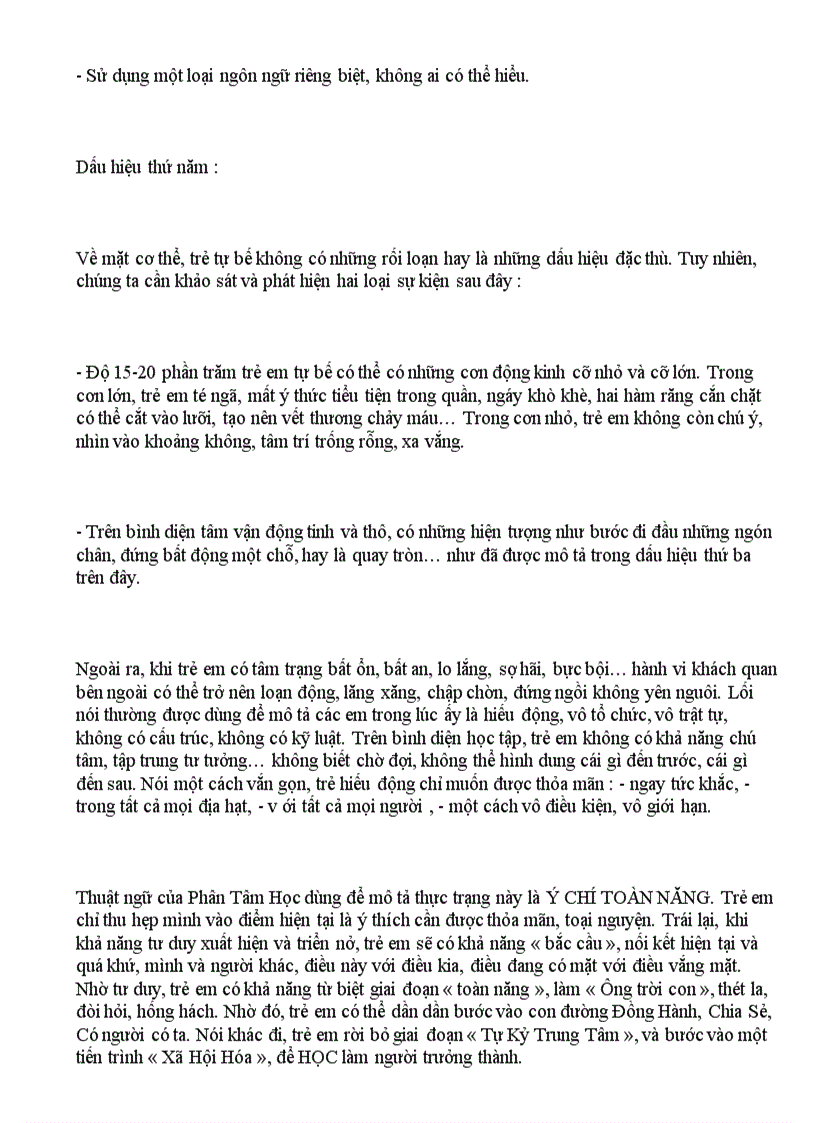 image for page Trẻ em tự kỷ