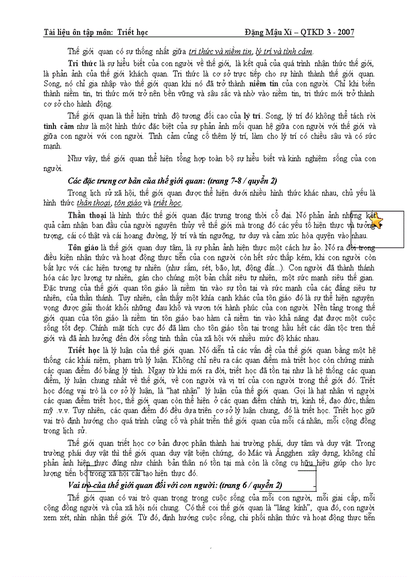 image for page Triết học Tài liệu ôn tập Đề cương