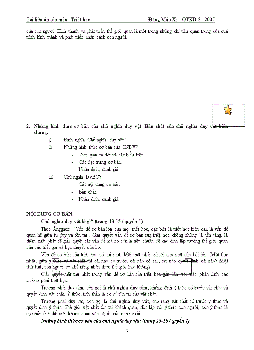 image for page Triết học Tài liệu ôn tập Đề cương